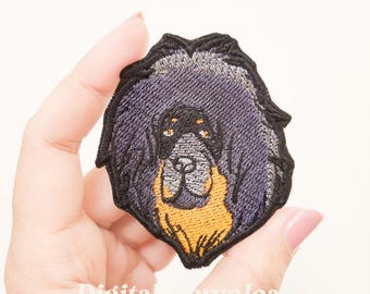 Tibetan Mastiff Embroidery Design: Pet Embroidery Patch (Digital Download)