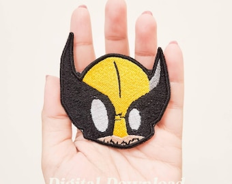 Chibi Mutant Embroidery Design: Superhero Patch (Digital Download)