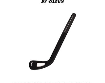 Hockey Stick Silhouette Embroidery Design (Digital Download)