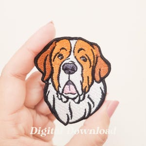 Saint Bernard Embroidery Design, Dog Embroidery Design, Pet Embroidery Patch, Digital Embroidery, Digital Download