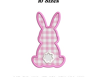 Easter Bunny Applique Embroidery Design, Cute Bunny, Rabbit Applique Designs, Baby Embroidery, Easter PES File, Digital Download