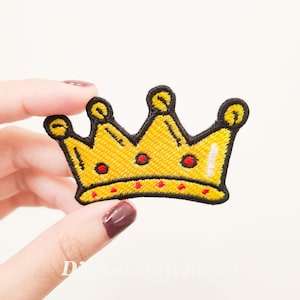 Crown Embroidery Design, Cartoon Crown Embroidery Patch, Cute Embroidery, Digital Embroidery, Digital Download