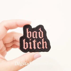 Bad B*tch Embroidery Patch: Funny Music Design (Digital Download)