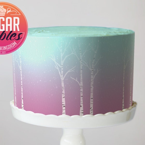 Enchanted forest icing sheet, Frozen inspired wrap!