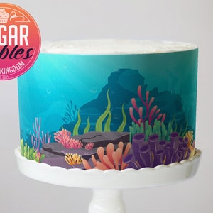 Under the Sea cake wrap! Mermaids, Pirates, sea life! Edible image, frosting sheet. Active