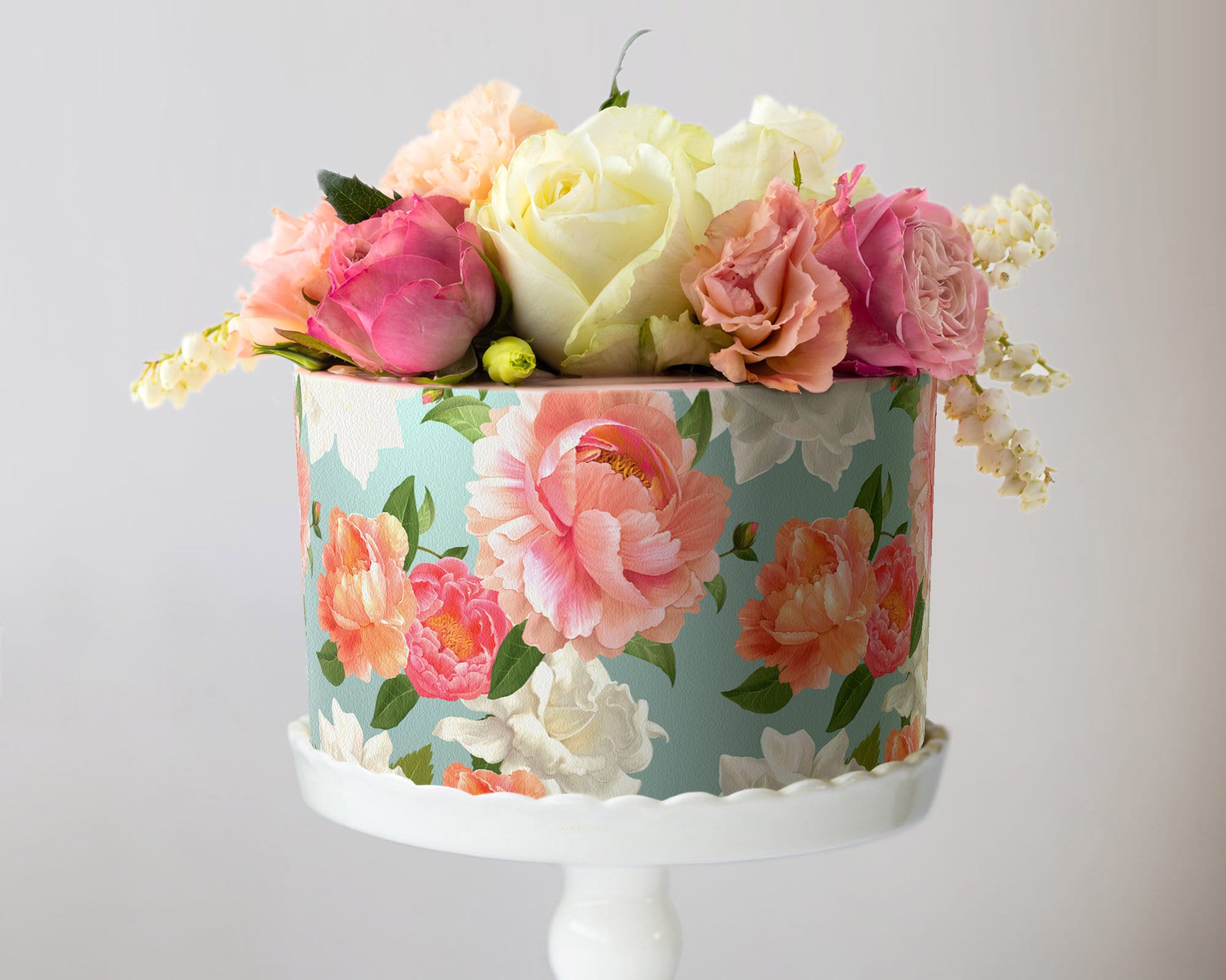 Designer Floral Tissue Paper - LV – Crafty Cake Shop