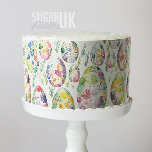 Rosa Ostereier Icing Sheet, Kuchenverpackung, essbarer Druck! Pastell Ostereier