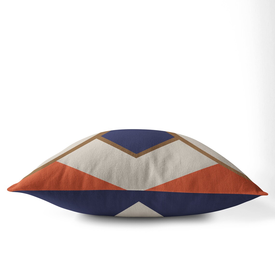 Blue Orange Throw Pillows Outdoor cushion Decorative Etsy