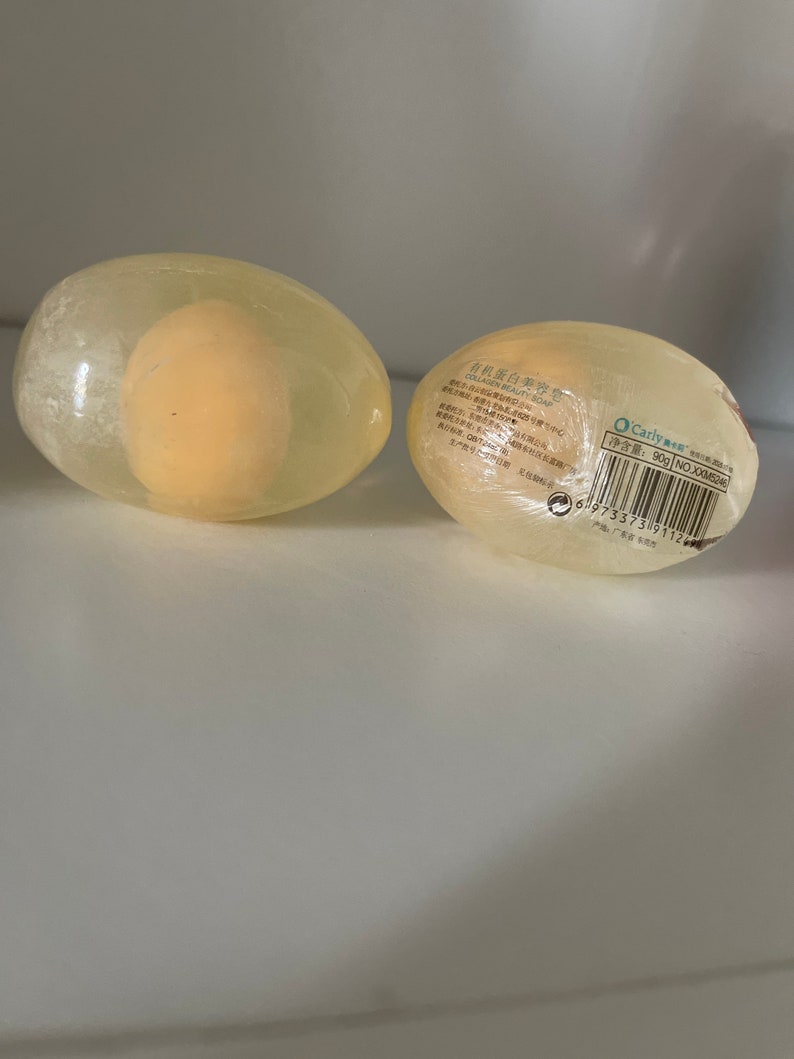 Collagen Brightening Egg Soap 1 Piece Etsy