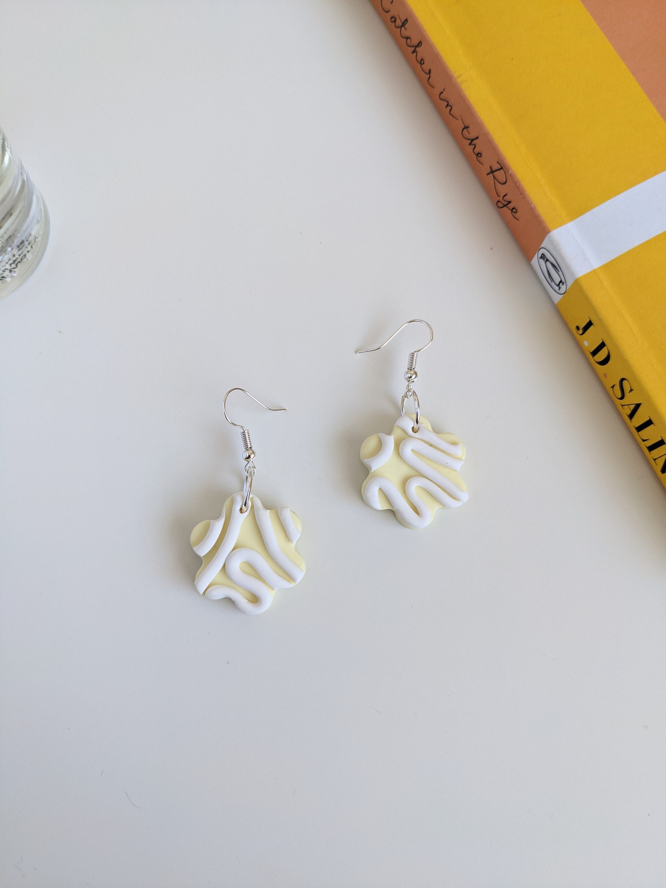 Squiggle Earrings Polymer Clay Earrings Pastel Earrings Etsy
