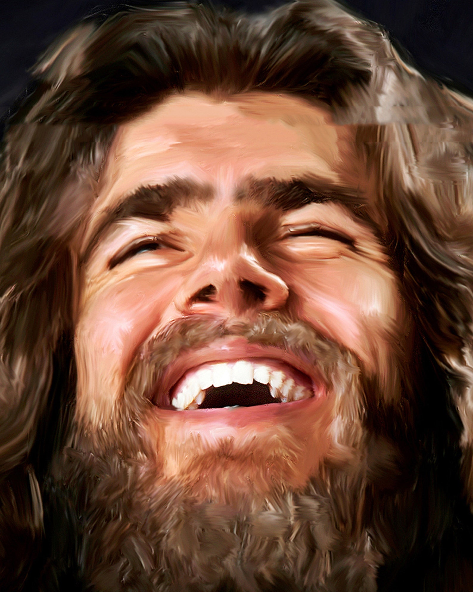 Jesus Art laughing Jesus. by Deb Minnard A - Etsy Sweden