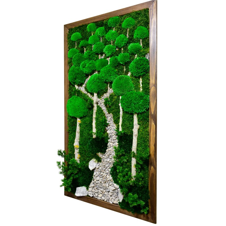 Moss Wall Art Moss Wall Decor Preserved Moss Art Framed Etsy