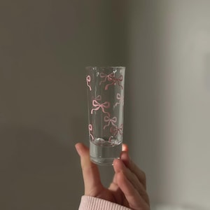 Coquette Bow Shot Glass (Pink, Blue, White, or Purple!)