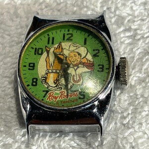 1950s ROY ROGERS & TRIGGER green round wristwatch, not working…WFC2L