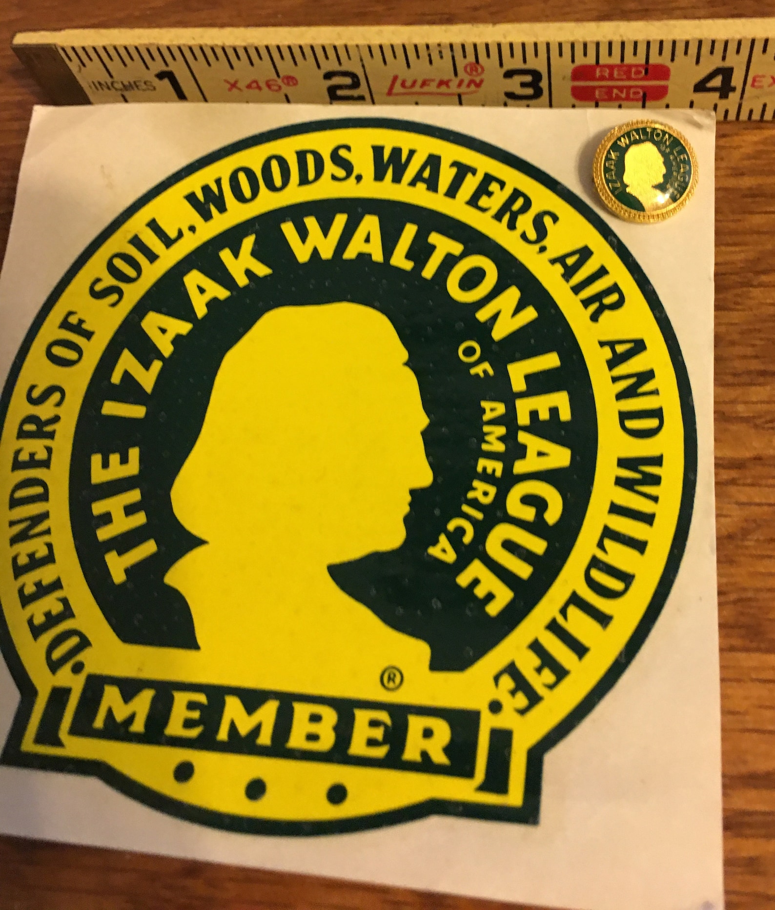 Izaak Walton League Decal et Pin. Decal est new old stock la Etsy