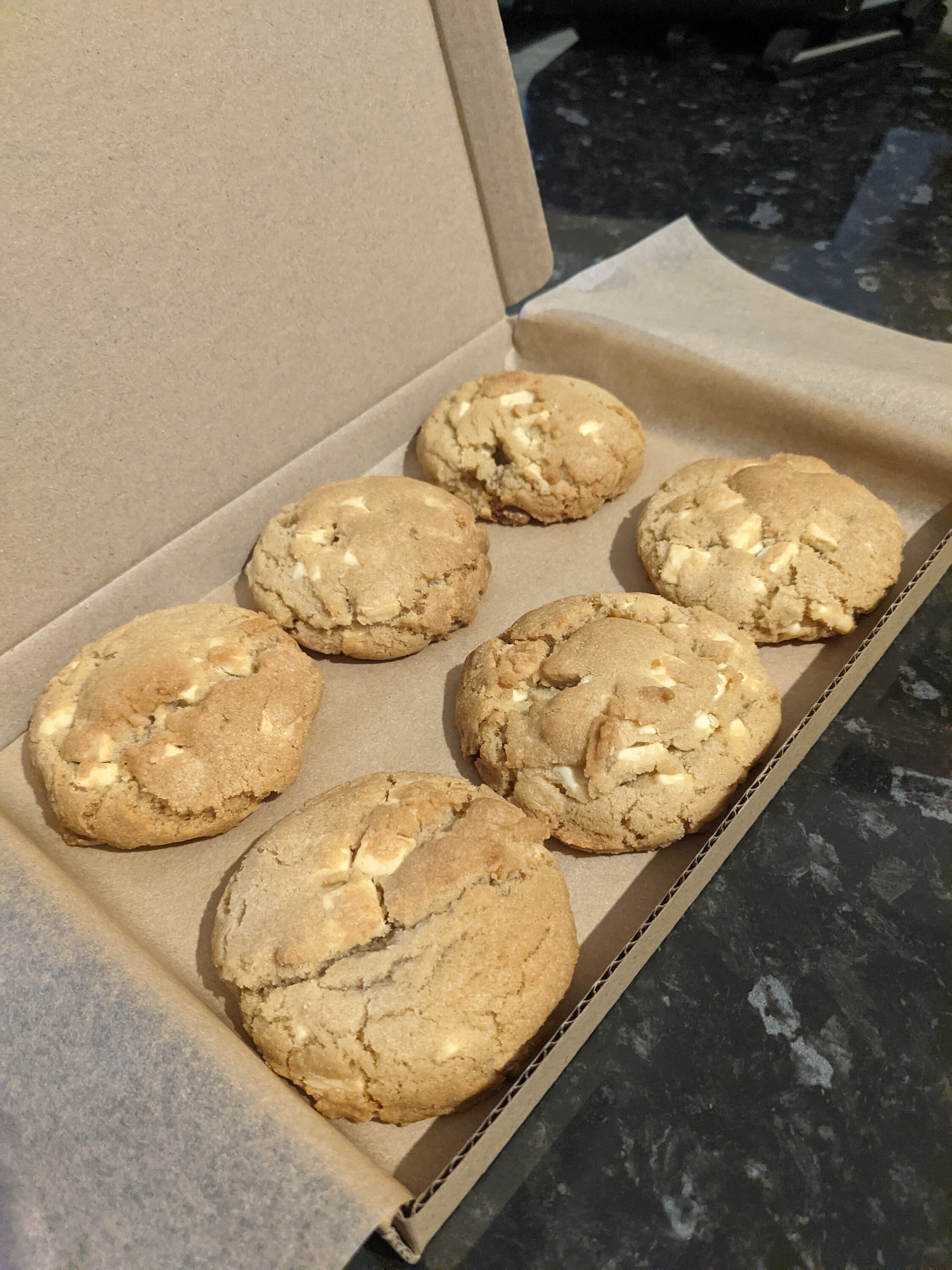 White Chocolate Cookie Box Mailbox Cookies Cookie Gift Etsy Australia