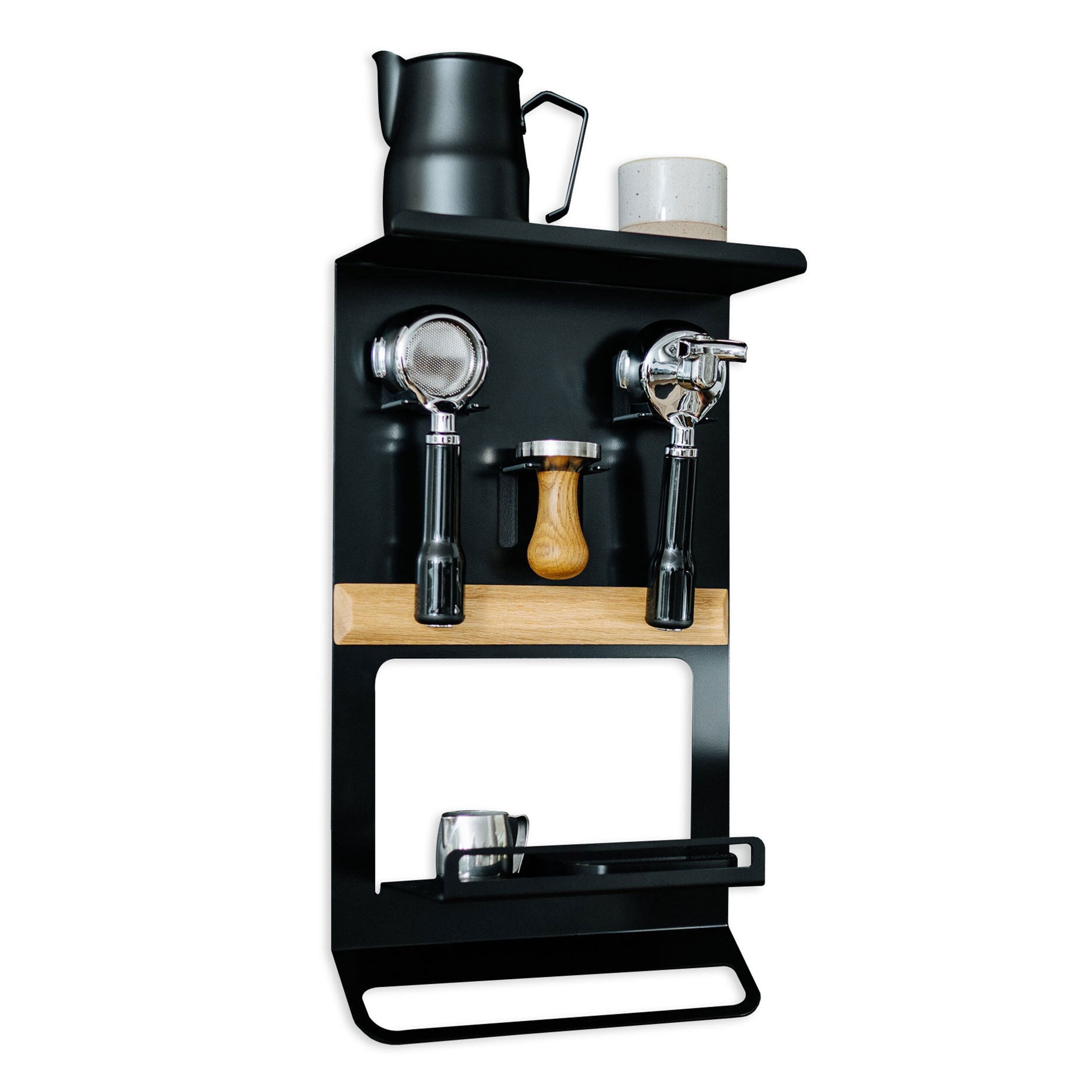 Wall Mount Coffee Tools Holder Portafilters Stand Espresso Accessories  Organizer