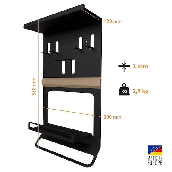 FLATE Barista Estantería para Portafiltros, Tamper y Accesorios de Barista  en Blanco (Soporte de Pared para Equipos de Café) : : Hogar y  cocina