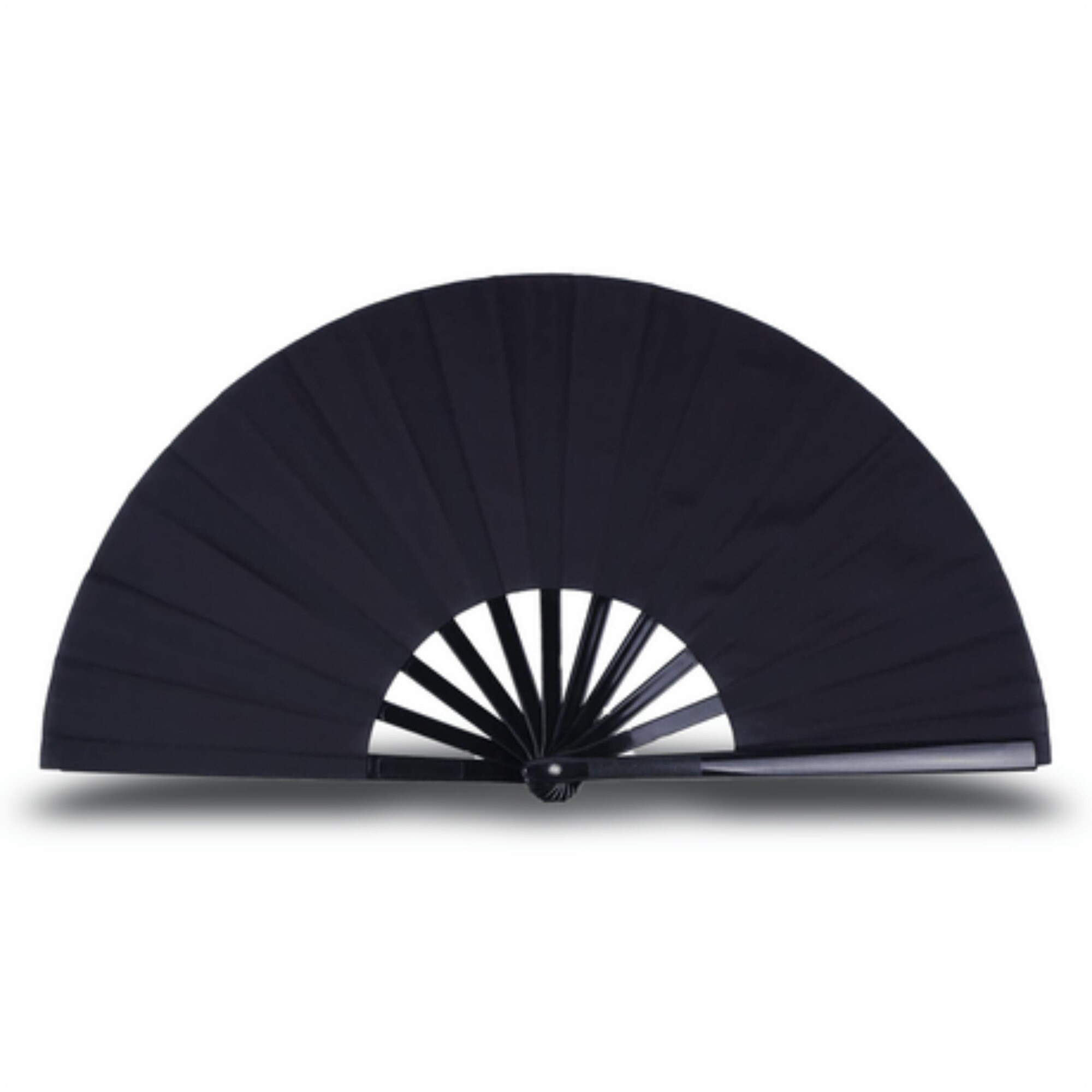 Black RZN Hand Fan Large Pride Clack 