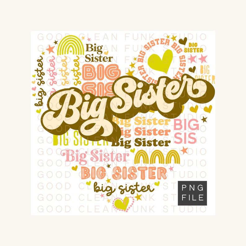 Big Sis PNG Big Sister Clipart Sibling PNG Sibling Shirt - Etsy