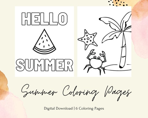 Summer Coloring Pages