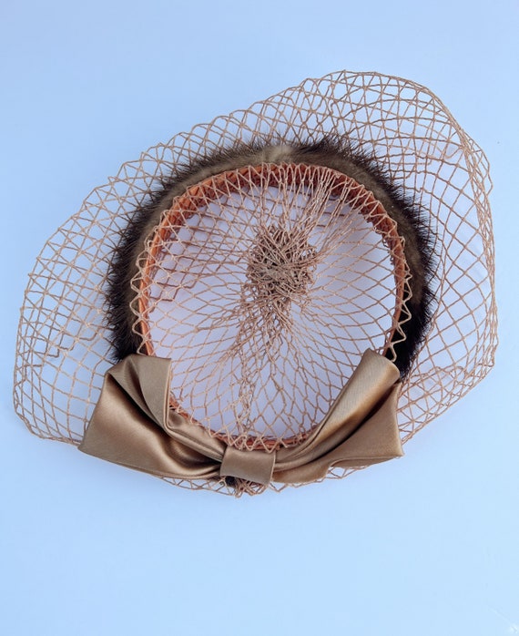 vintage pillbox hat with Gem