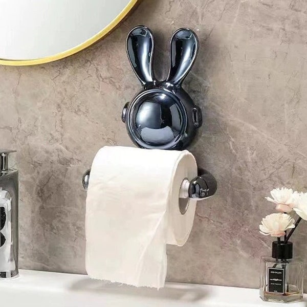 Bunny Toilet Paper Holder Bathroom Décor