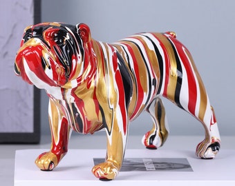 グラフィティブルテリア像：ストリートアート犬の装飾 - Etsy 日本