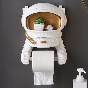 Astronaut Toilet Paper Holder Tissue Bathroom Decor Space Tissue Holder Wall-Mounted Halloween Gift. Toilettenpapier Halterung