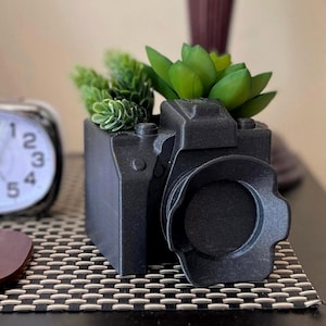 Camera Planter Succulent Pot Photographer Home Decor, Camera Decor Planter, Great Gift Ideas