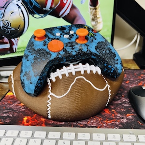 Football Controller Stand: Gaming Console Accessories, Desk Decor
