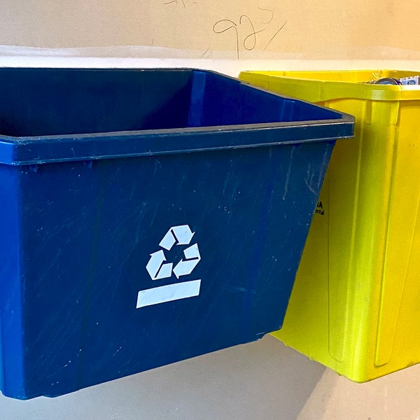 Wall Mounted Recycle Bin Etsy