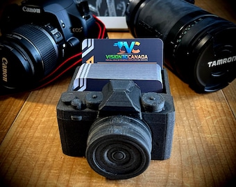 Camera Business Card Holder, Photographer Home Office Decor
