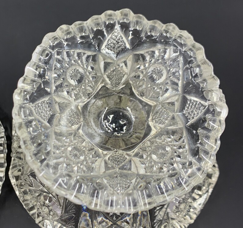 EAPG Footed Jelly Dishes by Imperial Glass 1910s Etsy