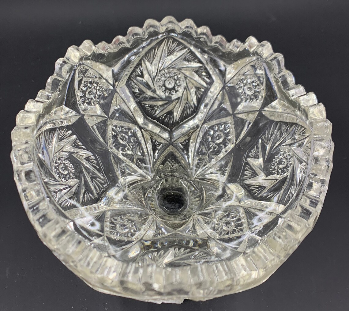 EAPG Footed Jelly Dishes by Imperial Glass 1910s Etsy