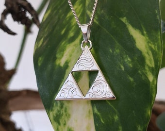 Triforce - Legend of Zelda inspired Sterling Silver Pendant