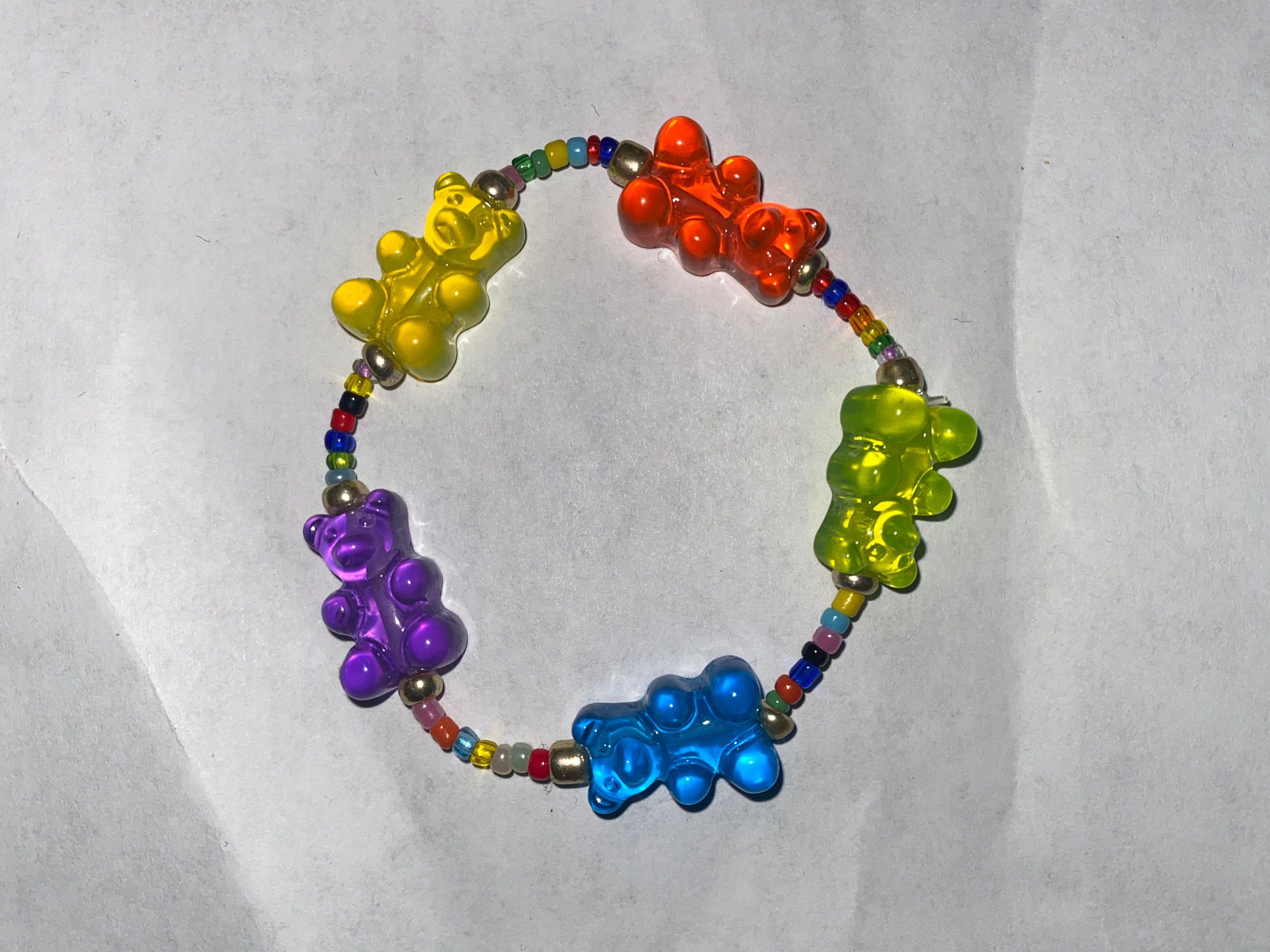 Colorful gummy bear bracelet Etsy