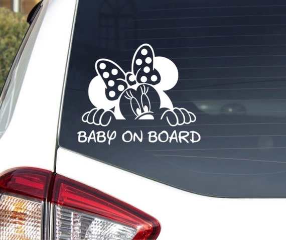 Baby on Board Disney Mickey Ears Decal Sticker