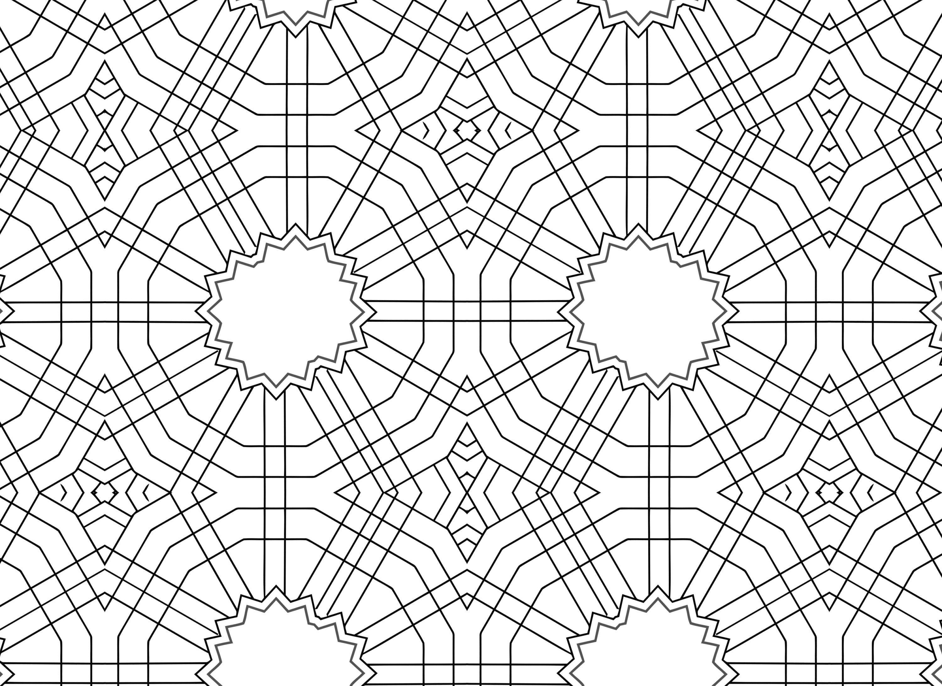 100 Geometric Colouring Pages/ Digital/ Instant Download | Etsy