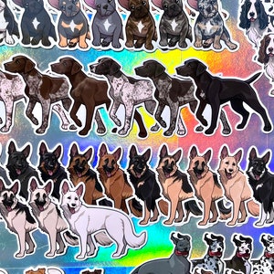 Dog Sticker | German Shorthair Pointer Sticker | Waterproof, Vinyl, Pet Lover Dog Breed Gift afbeelding 3