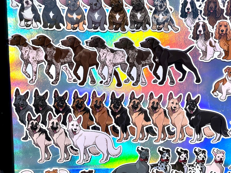 Dog Sticker | German Shorthair Pointer Sticker | Waterproof, Vinyl, Pet Lover Dog Breed Gift afbeelding 3