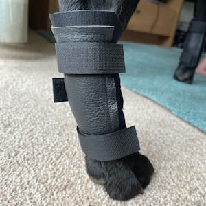 Protezioni per il garretto in neoprene per cani realizzate nel Regno Unito