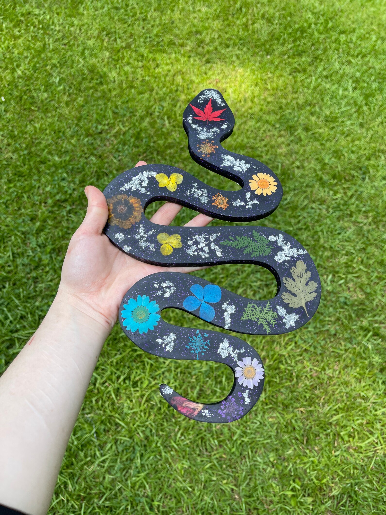 Snake decor / Resin snake Spooky Decor Halloween decor Etsy