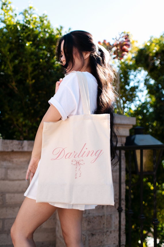 Coquette Aesthetic Coquette Tote Bag Canvas Tote Bag Aesthetic Tote Bag  Aesthetic Aesthetic Tote Bag Coquette Coquette Bag Cottagecore Bag 