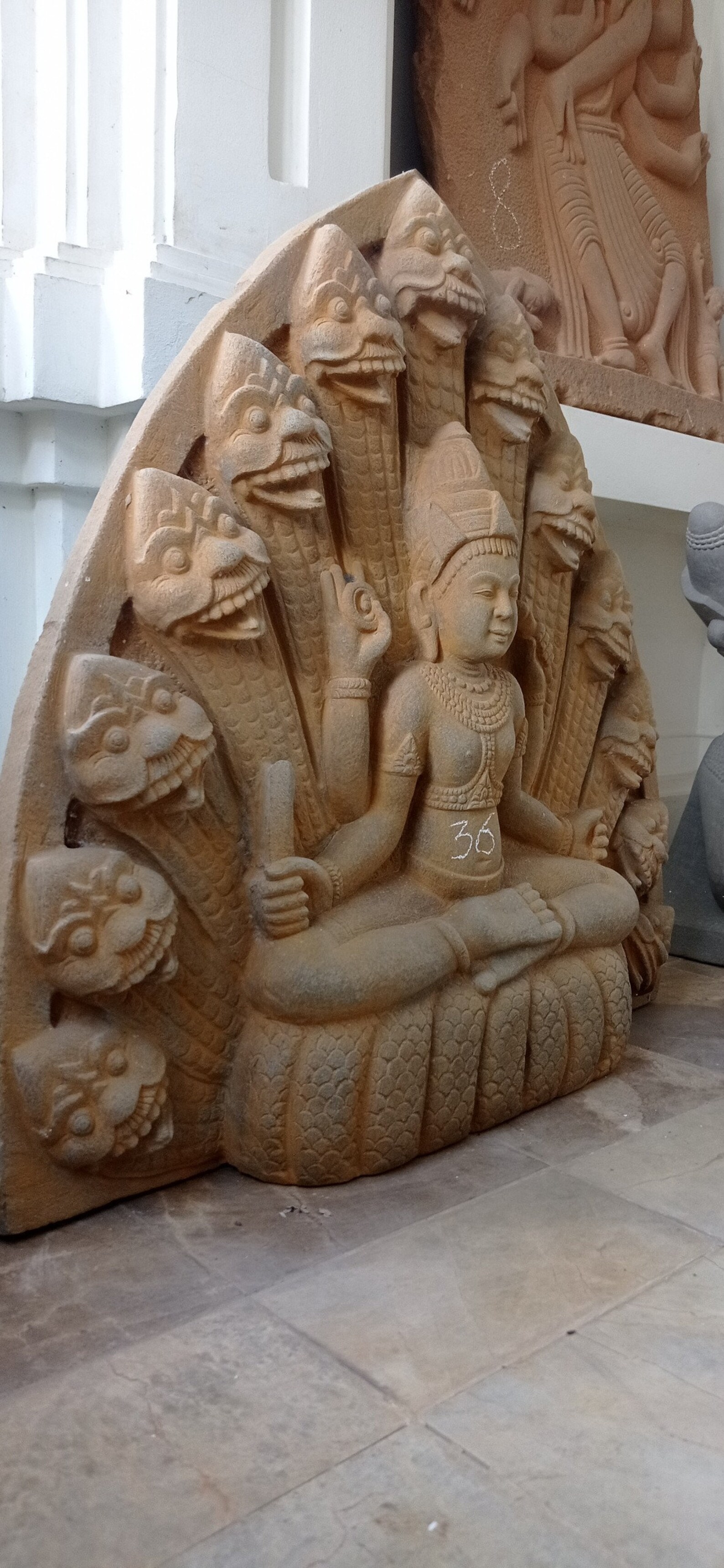 Nagar Stone Statue Vintage Khmer Style Natural Stone Etsy