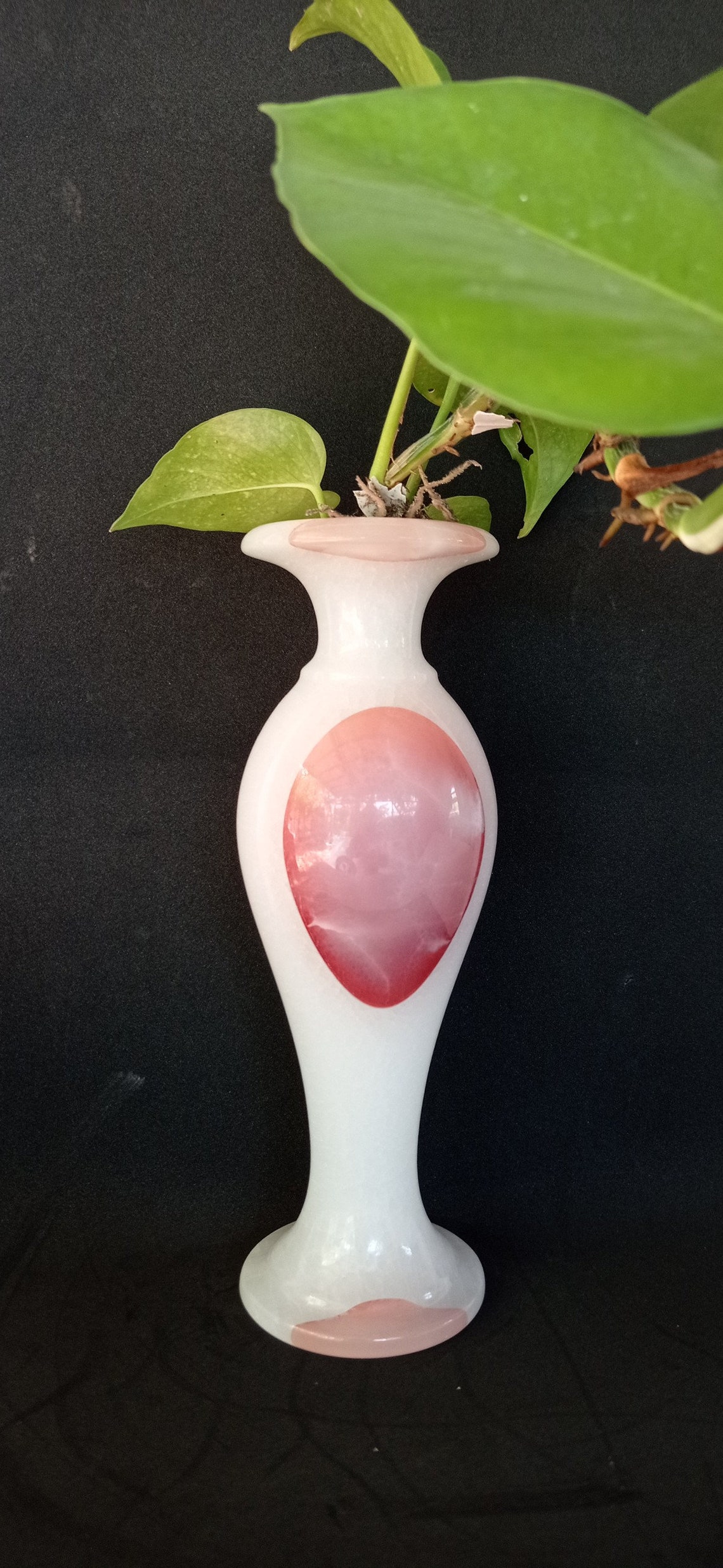 Onyx vase Stone Flower vaseProsperity StoneLucky Etsy