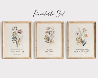 Exclusive Bible Verse Gallery Wall Art - Printable Scripture Art Prints ...