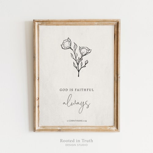 Bible Verse Wall Art Scripture Wall Art Christian Printable Etsy