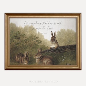 Everything That Has Breath Christian Wall Art Print, Scripture Prints, Bible Religious Artwork, Home Decor, Framed, Canvas