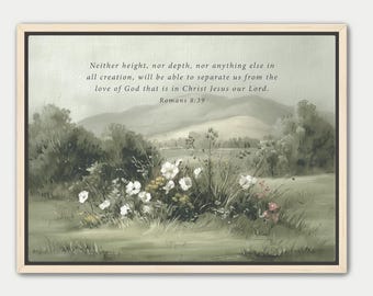 Separate Us, Romans Christian Wall Art Print, Scripture Prints, Bible Artwork, Home Decor, Framed, Canvas